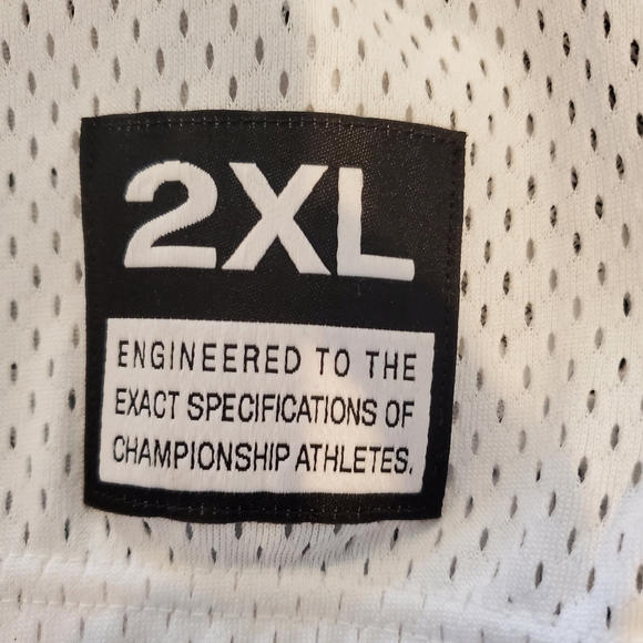 BNWT NIKE MEN'S VAPOR VARSITY JERSEY White 2XL - Picture 5 of 7